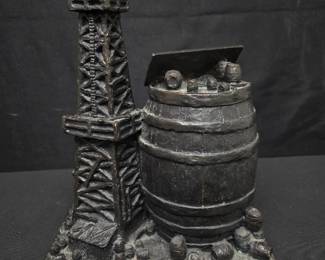 Scott Rodgers Oil Derrick & Barrel Statue