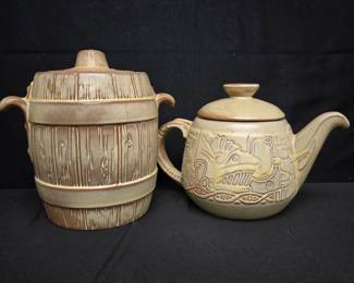 Frankoma Pottery Teapot & Jar