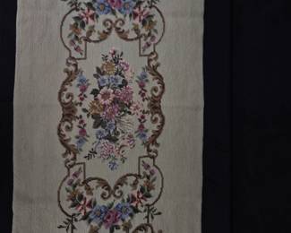 Floral Embroidered Tapestry