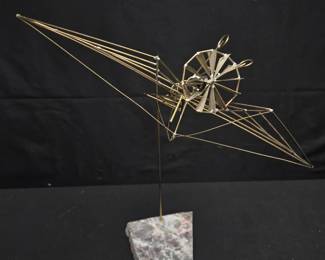 Wire Airplane Sculpture