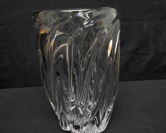 Crystal Swirl Vase