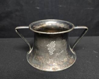 Open Pewter Sugar Bowl