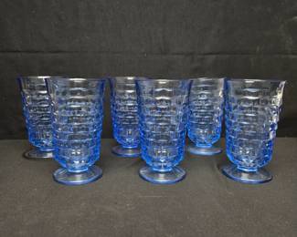 Set of Blue Indiana Glasses