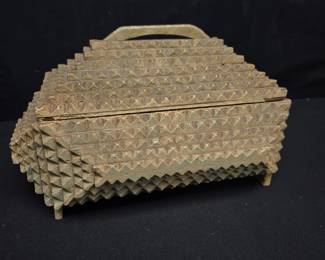 Wooden Tramp Art Box