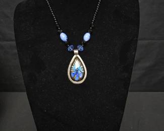 Art Glass Pendant Necklace