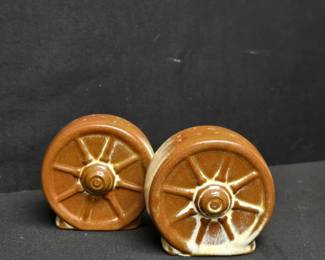 Frankoma Pottery Salt + Pepper Shakers