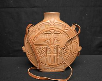 Terracotta Frankoma Pottery Canteen