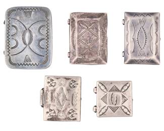 Navajo Silver Pill Boxes - LOT 330