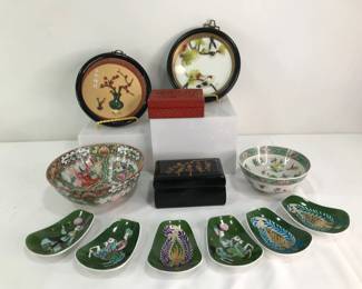Oriental Trinket Boxes and Dishes