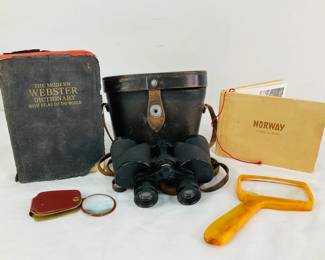 Vintage Binoculars & Books