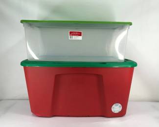 Two (2) Storage Bins with Lids