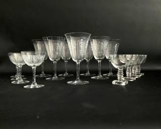 Etched Crystal Glasses