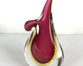 Art Glass Teardrop Vase