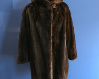 Vintage Brown Mink Fur Coat