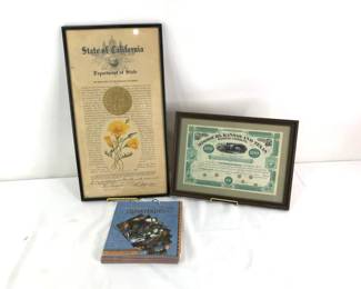 50 State Quarter Dex & American Historical Certificates