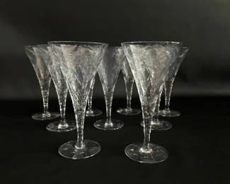 Etched Toasting Glasses