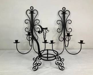 Wall Sconce Candle Holders & Wine Decanter Holder
