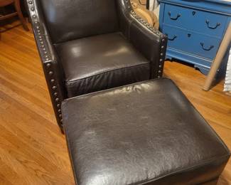 Chair with ottoman 