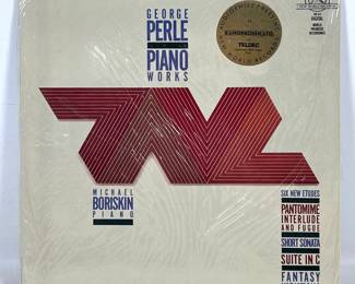Lot 903 Frank Stella designed vinyl album cover 1987. Michael Boriskin George Perle Piano Works Vinyl LP New