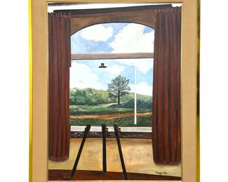 Lot 1000 Contemporary Painting After Magritte.