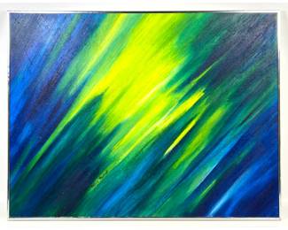 Lot 930 Maxine Marshall Abstract Modern Painting on Canvas.