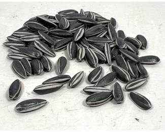 Lot 897 100pcs AI WEIWEI porcelain sunflower seeds.
