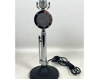 Lot 1292 Vintage Astatic Corp. D104 Style Microphone Repurposed Table Lamp with GriptoTalk Stand