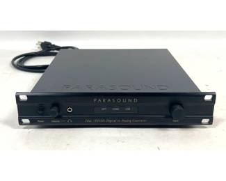 Lot 1282 Parasound Zdac 192 kHz Digital to Analog Converter with Balanced XLR and RCA Outputs.