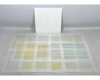 Lot 862 15pcs Agnes Martin offset lithograph prints on vellum