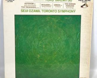 Lot 868 Jasper Johns green target 1969 album cover Toru Takemitsu Asterism Requiem Green and The Dorian Hori