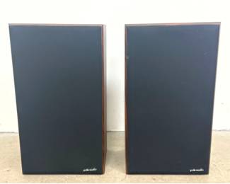 Lot 1308 Pair of Polk Audio Monitor Series 10 Floor Standing Speakers with Silver Coil Dome Tweeters and Pass