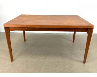 Lot 702 Danish Modern Henning Kjaernulf for Vejle Stole Mobelfabrik Teak Refractory Draw Leaf Extension Dini