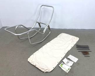 Lot 1204 Mid Century Barwa Rocking Lounge Chair. Cover appears to small for frame. we could not get it on fra
