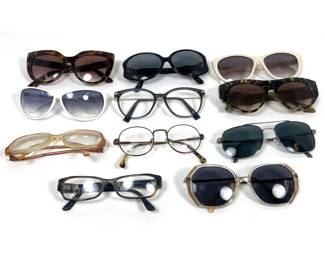 Lot 1166 11pc lot of Designer and Vintage Eyewear including Gucci, Brooks Brothers, Frye and Co., and Catheri