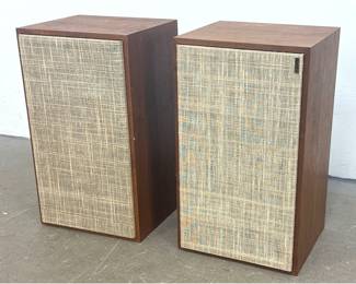 Lot 1306 Pair of Dynaco A25 Vintage Denmark Speakers with Wood Veneer Cabinets