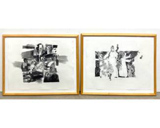 Lot 1020 Pr Stern Charcoal Drawings on Paper. Biblical and Midrashic Subjects. And the Women Would Take the