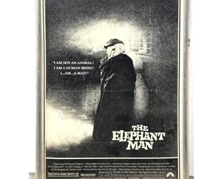 Lot 965 The Elephant Man Original 1980 Theatrical One Sheet Movie Poster Directed by David Lynch Framed unde
