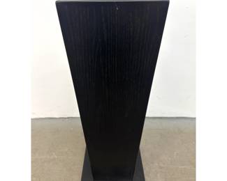 Lot 1157 Contemporary Tapered Black Stained Oak Pedestal Plinth with Square Base