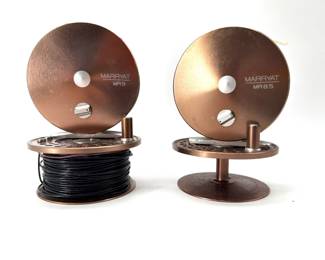 Marryat MR8.5 and MR9 fly reels with spare spools