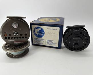 Vintage fly reels by Scientific Anglers/3M and STH Argentina