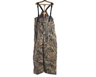 Columbia men's XL insulated camouflage bibs