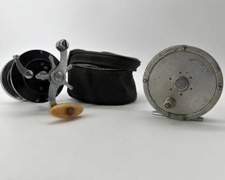 Two vintage Ocean City fishing reels