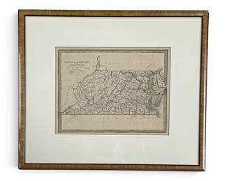 Map of VA and NC