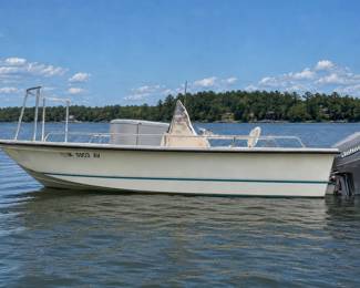 RUNNING! 1999 Sea Pro 21'6" center console sport boat with trailer