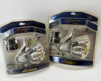 Two NEW Okuma Avenger spinning reels