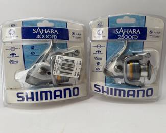 Two NEW Shimano Sahara spinning reels