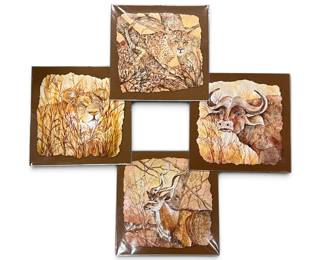 Safari Big Game watercolor prints