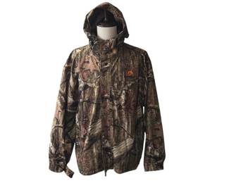 Mossy Oak mens XL Breakup Infinity camouflage jacket with duck hunting gear