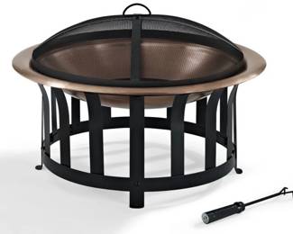 NEW Crosley Ridgeway copper bowl firepit