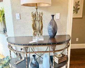 METAL TIERED SIDE/ ENTRY TABLE